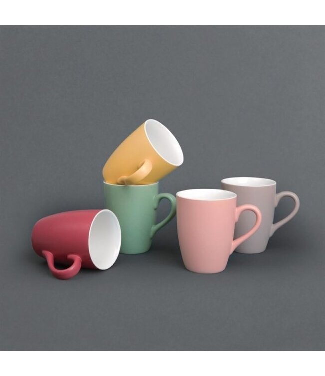 Mok - sterk porselein - 32cl - rood - per 6 stuks