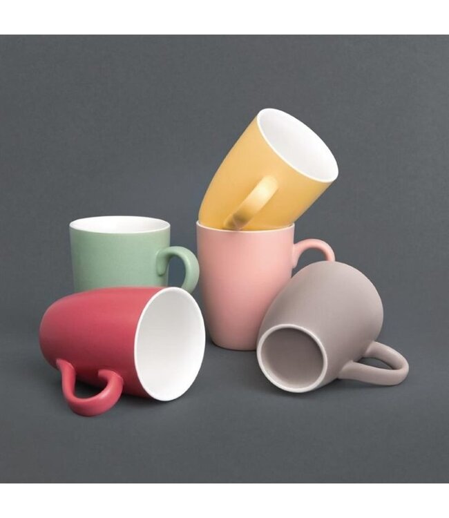 Mok - sterk porselein - 32cl - rood - per 6 stuks