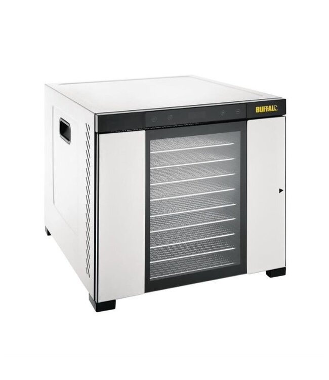 Voedseldroger Buffalo - 10 RVS trays