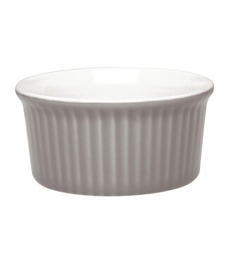 Ramekin - sterk porselein - 7cm - grijs - per 12 stuks