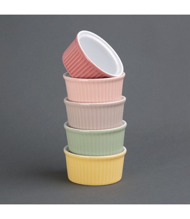 Ramekin - sterk porselein - 7cm - grijs - per 12 stuks