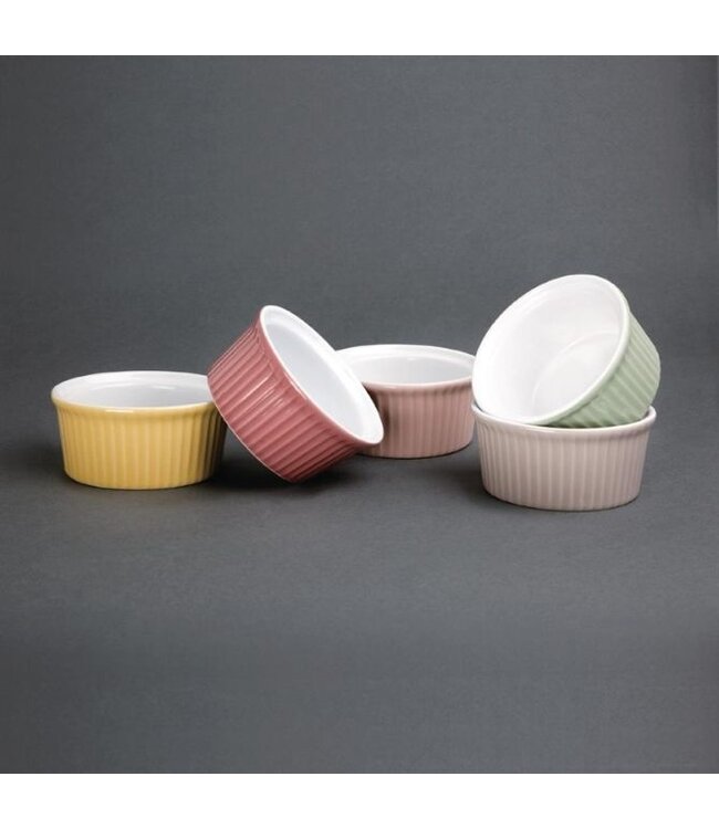 Ramekin - sterk porselein - 9cm - groen - per 12 stuks