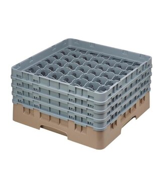 Cambro Glazenkorf Cambro met 49 compartimenten - 50x50x(H)26,7cm - glashoogte 21,5cm