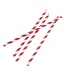 Fiesta Green Biologisch afbreekbare rietjes - rood-wit - 250 stuks - 21cm