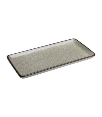 Olympia Rechthoekig bord 23x12cm - Olympia Mineral - steen look - per 6 stuks