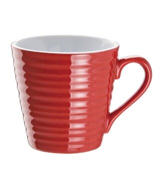 Olympia Koffiemokken rood Olympia porselein | 6 stuks | 34cl