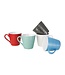 Koffiemokken rood Olympia porselein | 6 stuks | 34cl