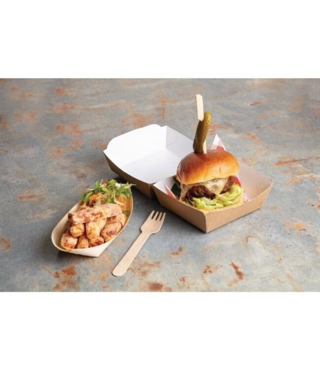 Biologisch afbreekbare bamboeprikkers peddelvorm - 100 stuks - 15cm