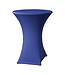 Tafelrok stretch - blauw - voor tafels met gekruiste poten