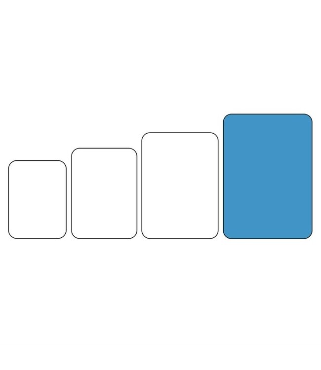 Dienblad met handgrepen - wenge - 64x40cm