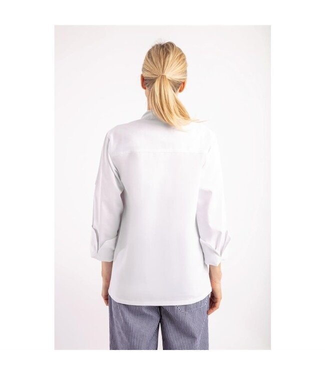 Koksbuis lange mouw wit | Unisex | Maat XS-XXL