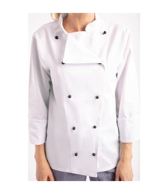 Koksbuis lange mouw wit | Unisex | Maat XS-XXL