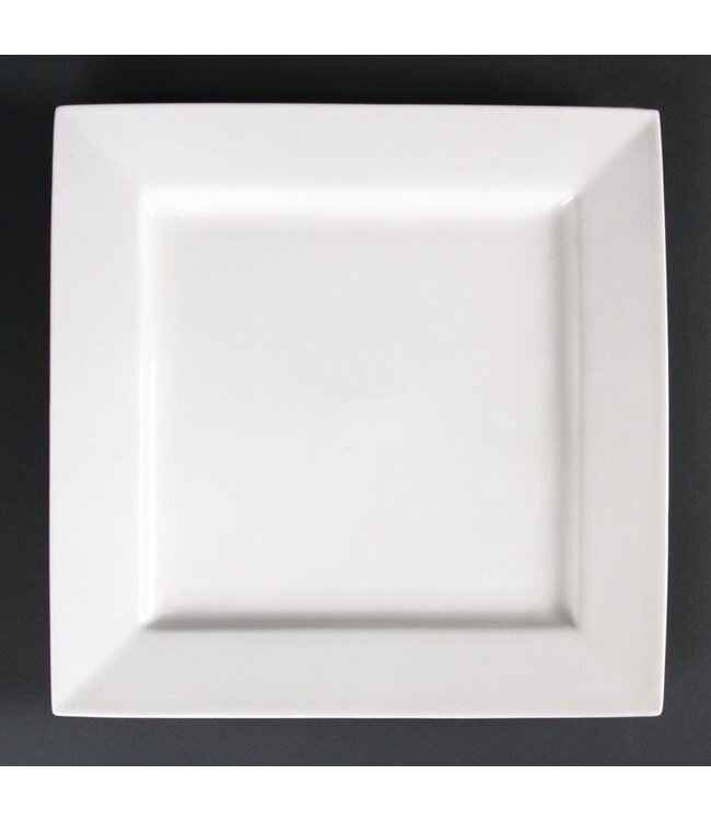 Vierkante borden Lumina porselein | Per 4 stuks | 26,5x26,5cm