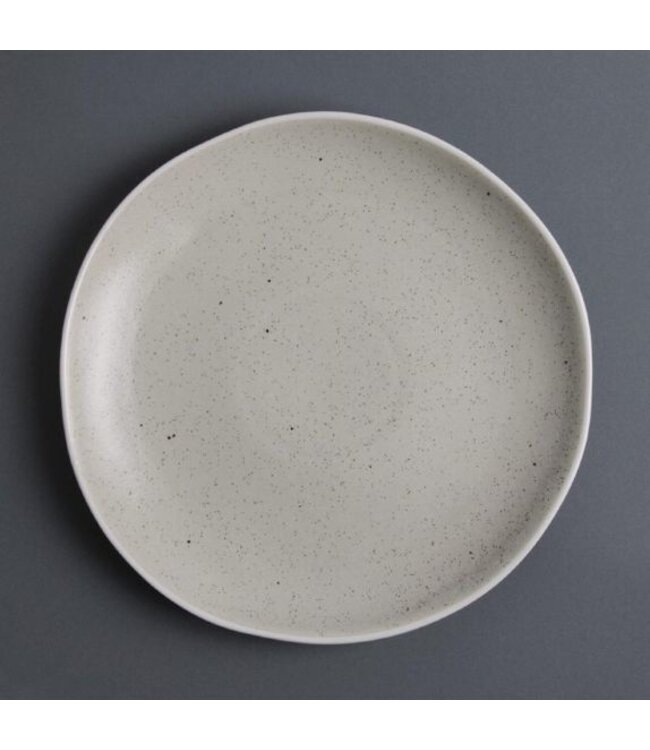 Bord Chia porselein zand | Per 6 stuks | Ø27cm