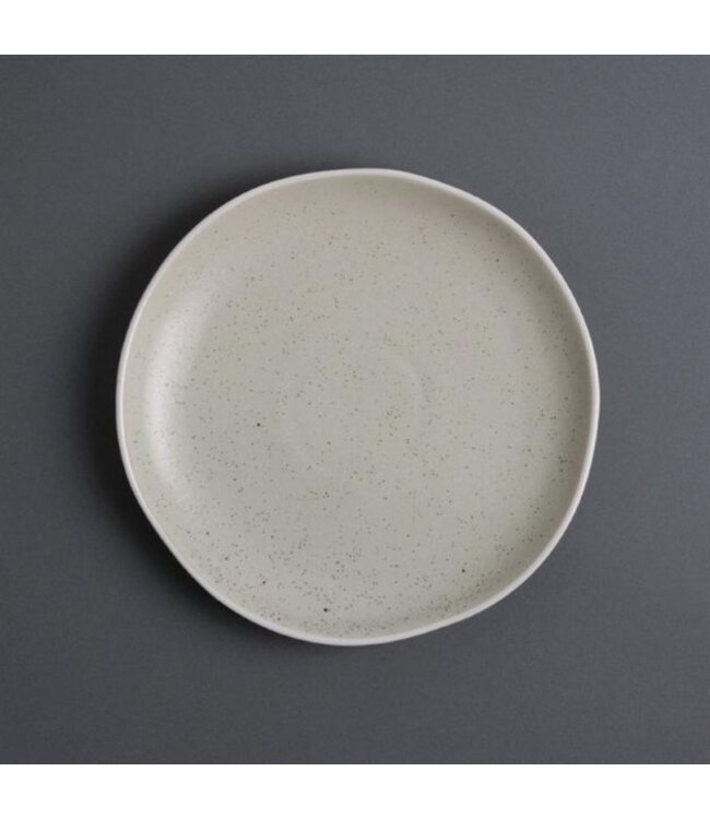 Bord Chia porselein zand | Per 6 stuks | Ø20,5cm