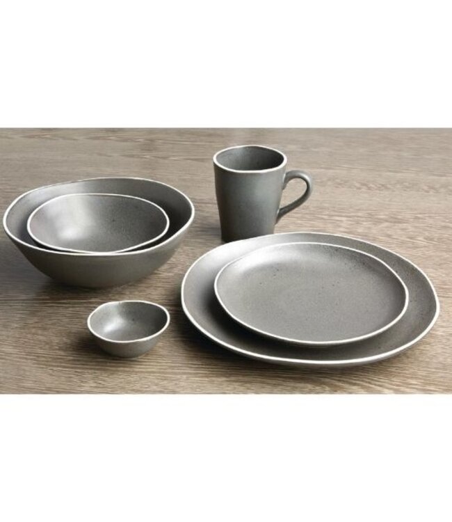 Kleine kommen Chia porselein grijs | Per 6 stuks | Ø15,5cm