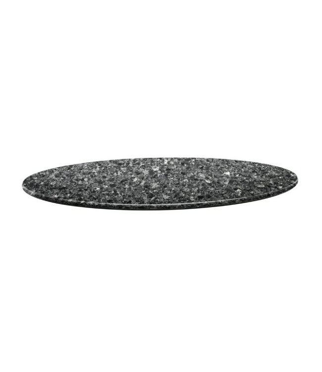 Tafelblad Smart Line - rond Ø70cm - zwart graniet