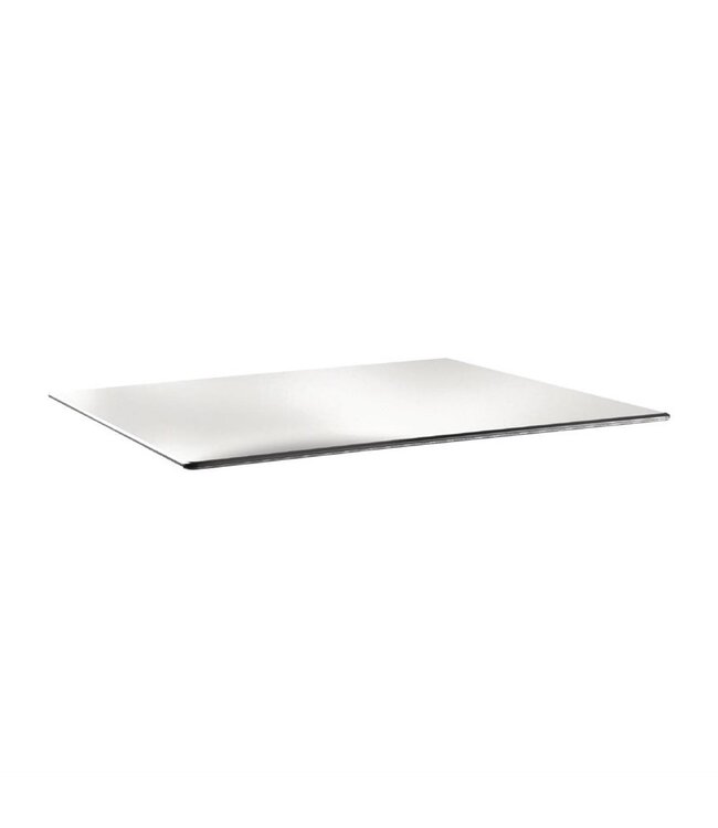 Tafelblad Smart Line - rechthoekig 120x80cm - wit