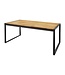 Industriële tafel acaciahout en staal - 180x90x(h)74cm