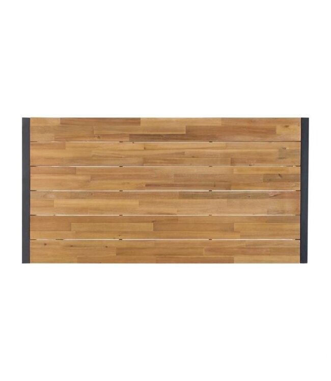 Industriële terrastafel acaciahout en staal - 180x90x(h)74cm