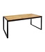 Industriële tafel acaciahout en staal - 180x90x(h)74cm