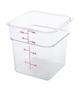 Cambro Vierkante polycarbonaat voedseldoos - 3,8 liter