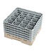 Cambro Glazenkorf Cambro met 16 compartimenten - 50x50x(H)30,8cm - glashoogte 25,7cm