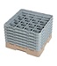 Cambro Glazenkorf Cambro met 16 compartimenten - 50x50x(H)34,9cm - glashoogte 29,8cm