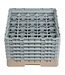 Cambro Glazenkorf Cambro met 25 compartimenten - 50x50x(H)34,9cm - glashoogte 29,8cm