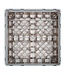 Glazenkorf Cambro met 36 compartimenten - 50x50x(H)14,3cm - glashoogte 9,2cm