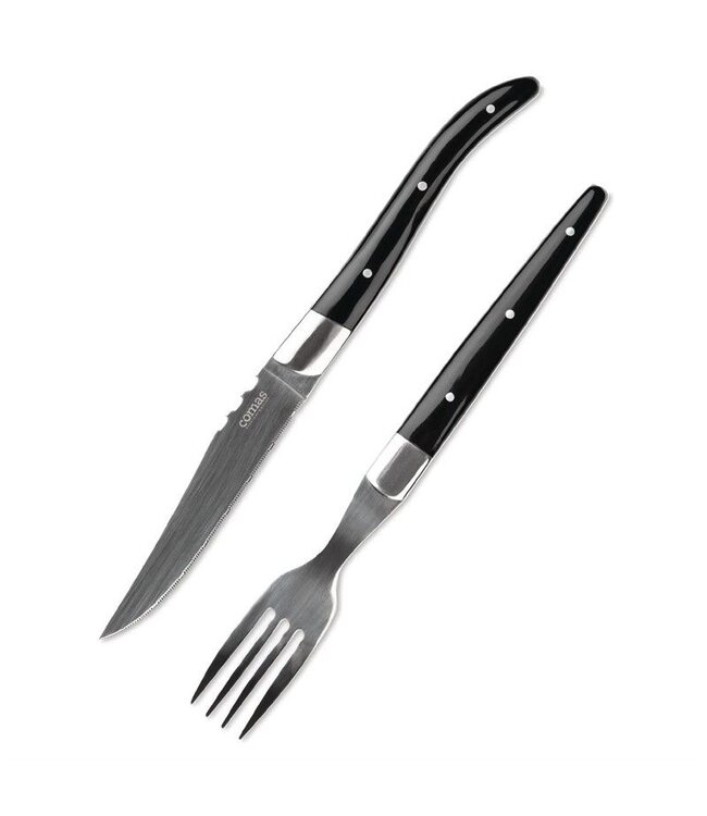 Steakmes Comas ACR Negro - 22,5cm - per 6 stuks