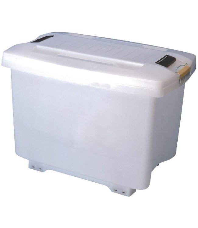 Voorraadcontainer met wielen en kleurcodering - 70 liter