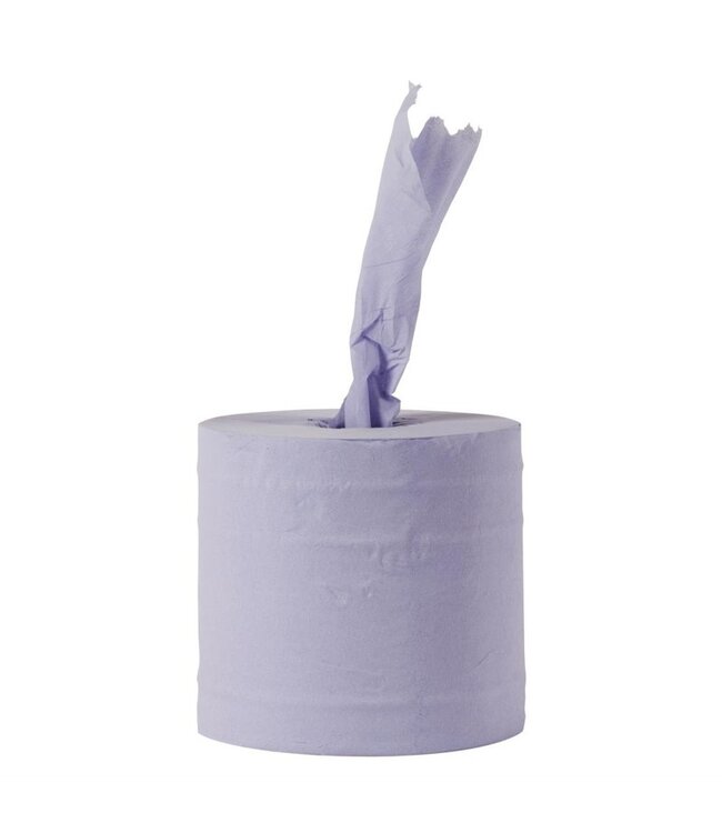 Navulling centerfeed dispenser large - blauw 1-laags - 6 rollen