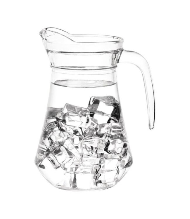 Glazen schenkkannen | 6 stuks | 1 liter