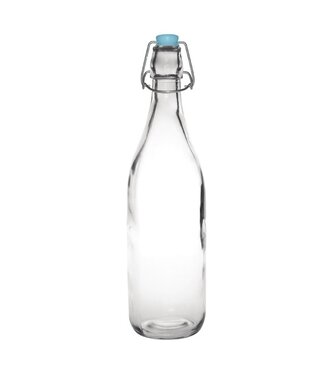 Glazen waterfles met beugel - 6 stuks - 52cl