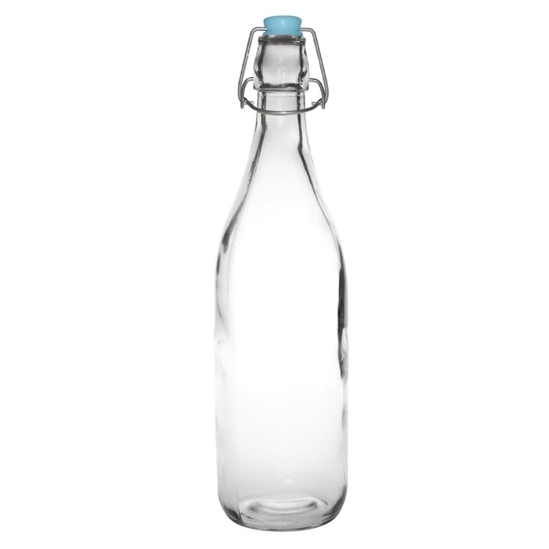 verzekering Validatie Beukende Waterflessen met beugel - 1,2 liter inhoud - 6 beugelflessen voor de horeca  - HorecaRama