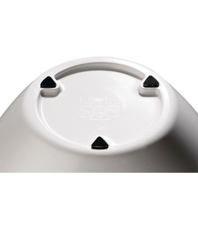 Melamine kom stapelbaar - wit - 1,5 liter