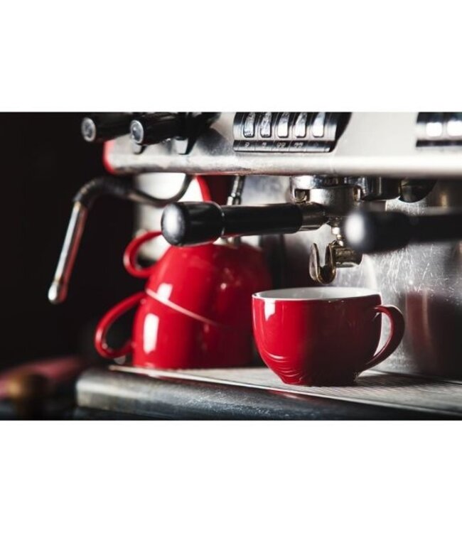 Koffiekop Olympia Café porselein - rood - 12 stuks - 23cl
