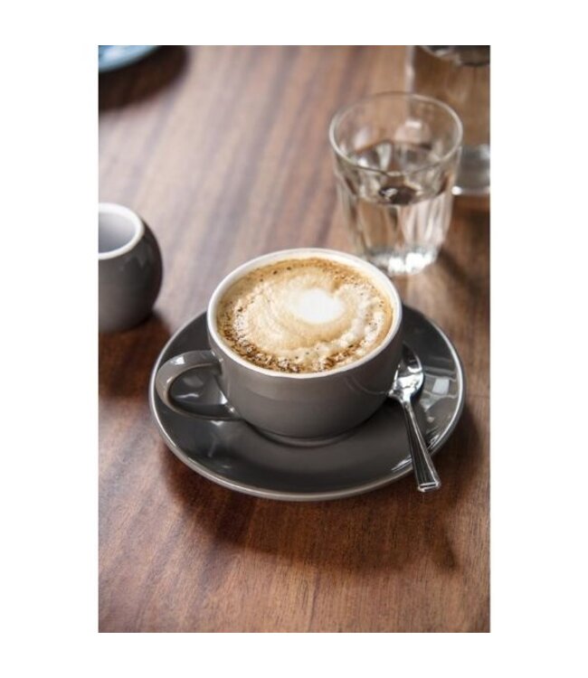 Cappuccinokop Olympia Café porselein - grijs - 12 stuks - 34cl