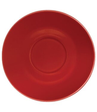 Olympia Schotels voor koffie en Cappuccinokop Olympia Café porselein - rood - 12 stuks - Ø15,8cm