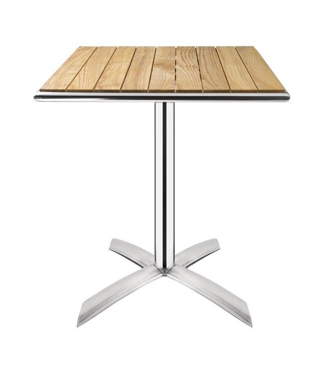 Tafel Tom opklapbaar - vierkant 60cm - essenhout