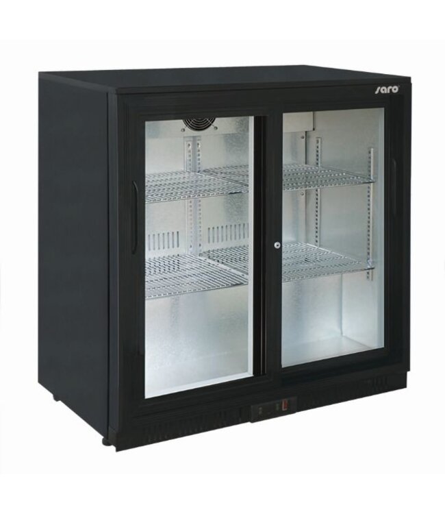 Barkoeling met twee schuifdeuren | 198 liter | (H)85x(B)90x(D)52 | BC198SD