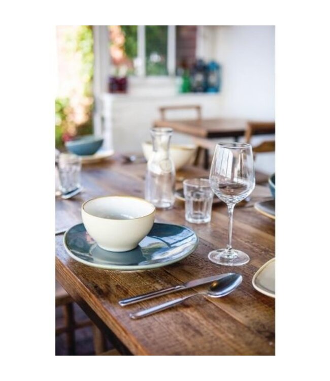 Bord 28cm - Olympia Kiln - blauw - per 4 stuks