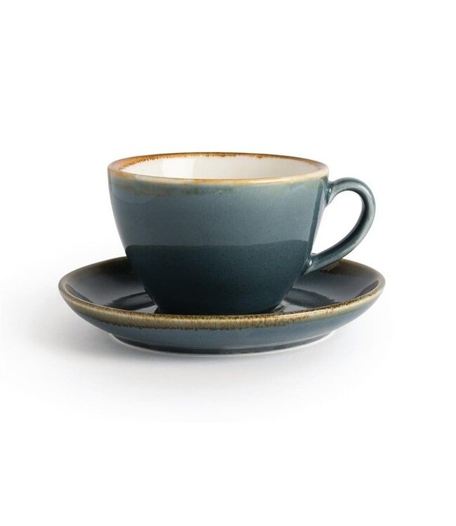 Cappuccinokopje 34cl - Olympia Kiln - blauw - per 6 stuks