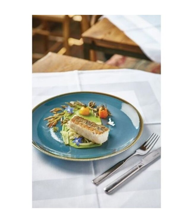 Coupe bord 28cm - Olympia Kiln - blauw - per 4 stuks