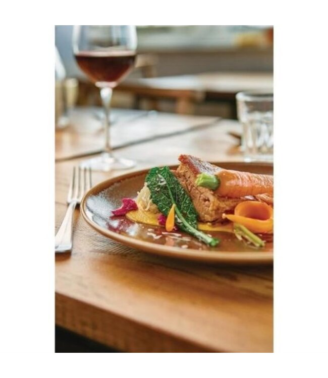 Coupe bord 28cm - Olympia Kiln - blauw - per 4 stuks