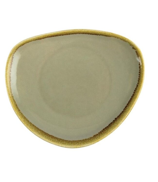 Bord 23cm - Olympia Kiln - mosgroen - per 6 stuks