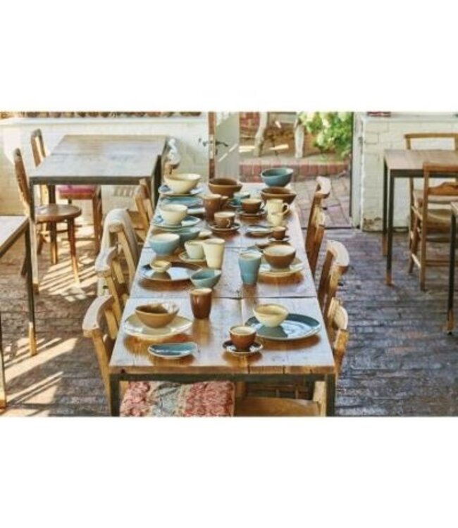 Coupe bord 28cm - Olympia Kiln - mosgroen - per 4 stuks