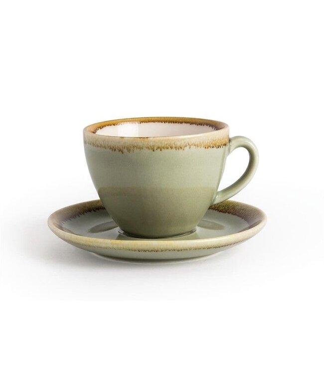 Koffiekopje 23cl - Olympia Kiln - mosgroen - per 6 stuks