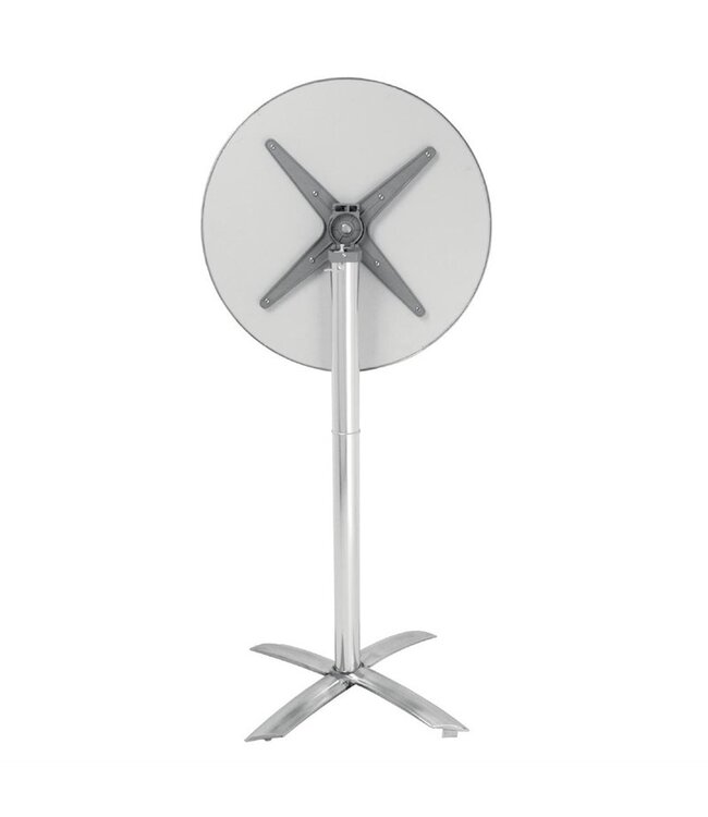 Ronde statafel met kantelbaar RVS blad - Ø60cm